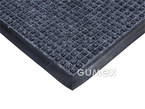 Eingangsmatte POLY RIB, 10mm, 450x750mm, Gummimischung/PP-Faser, anthrazit, 